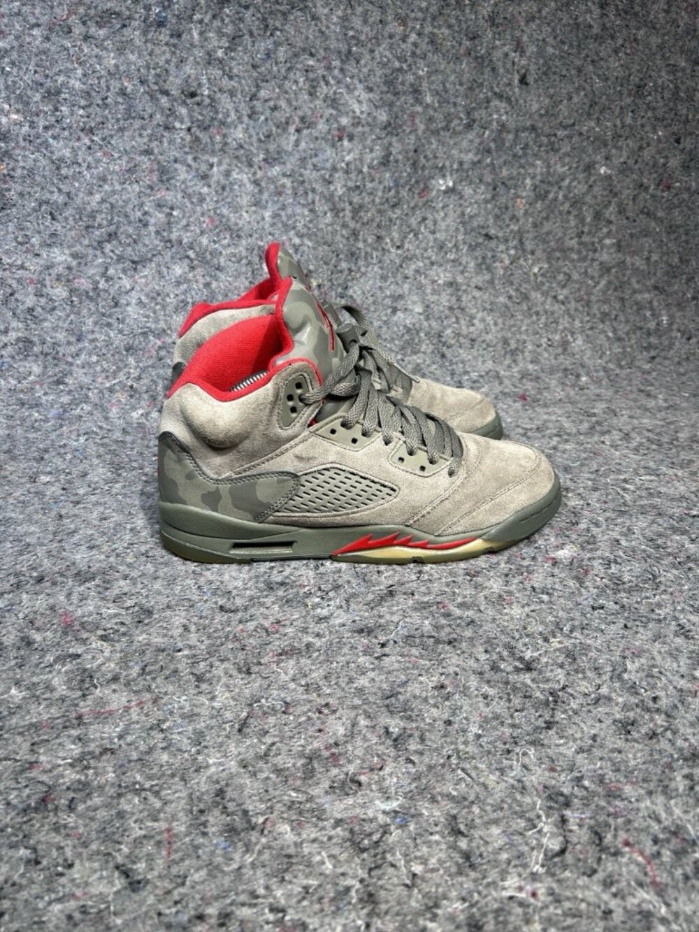 Air Jordan 5 Retro P51 Camo Dark Stucco University Red 136027-051 Size 7.5Y